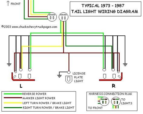 tail light wire diagram   trailer light wiring led trailer lights chevy trucks