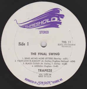 trapeze  final swing  bw vinyl discogs