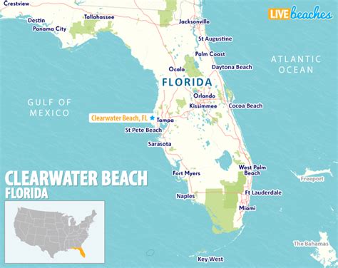 map  clearwater beach florida  beaches