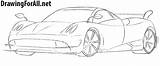Pagani Huayra Draw Drawing Cars Drawingforall Stepan Ayvazyan Tutorials Posted sketch template