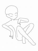 Base Anime Sitting Girl Drawing Body Template Deviantart Sketch Coloring Getdrawings Favourites Add Templates sketch template