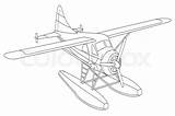 Seaplane Plane Drawing Hydroplane Vintage Industrial Getdrawings Clip sketch template