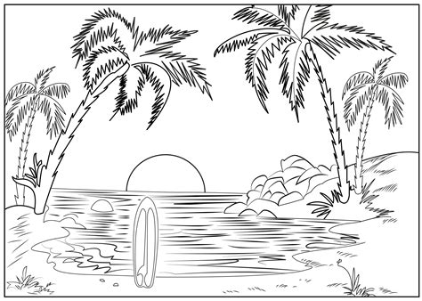 scenery    world coloring pages coloring pages