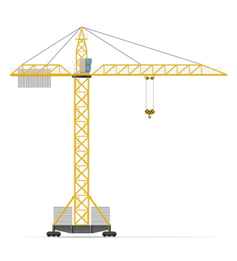 building crane vector illustration  vector art  vecteezy