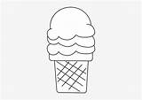 Ice Cream Cone Coloring Transparent Clip Nicepng sketch template