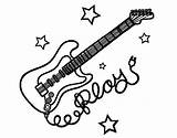 Estrellas Chitarra Estrelas Stelle Colorare Colorea Disegni Acolore sketch template