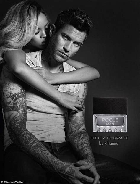 Rihanna Unveils Steamy Fragrance Ad Shots With Shirtless Male Model
