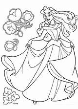 Coloring Aurora Pages Princess Popular sketch template