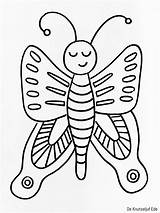 Kleurplaten Vlinders Vlinder Kleurplaat Tekenen Uitprinten Eitje Kinderen Rupsen Downloaden Yoo Terborg600 sketch template