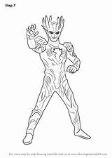 Ultraman Geed sketch template