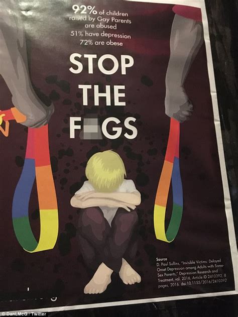 horrific homophobic anti gay marriage posters in melbourne daily mail