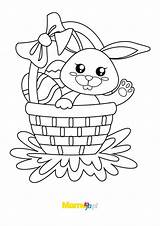 Wielkanocny Kolorowanka Koszyczek Jajkami Druku Kolorowania Mamotoja Wielkanoc Malowanek sketch template