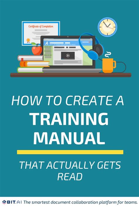 create  training manual    read training