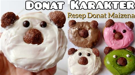 membuat donat karakter teddy bear favorit anak anak resep