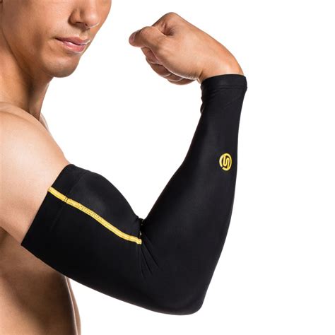 essentials compression arm sleeves black yellow xs skins