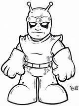 Coloring Manhunter Martian Pages Clipart sketch template