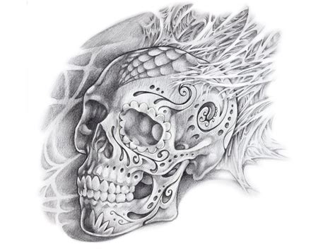 crazily gorgeous sugar skull tattoos designbump