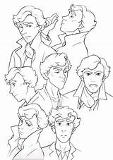 Sherlock Coloring Pages Holmes Getcolorings Comic Easy sketch template