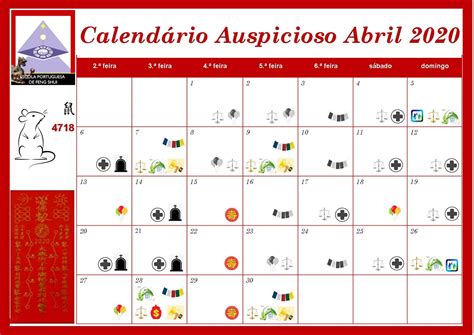 calendario auspicioso abril  escola portuguesa de feng shui