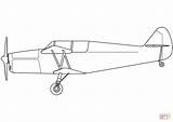 Ww1 Plane Coloring Biplane Pages Template Templates sketch template