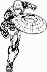 Avengers Coloriage Capitaine sketch template