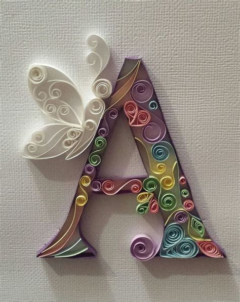 quilled paper art decorative letters quilling paper craft quilling