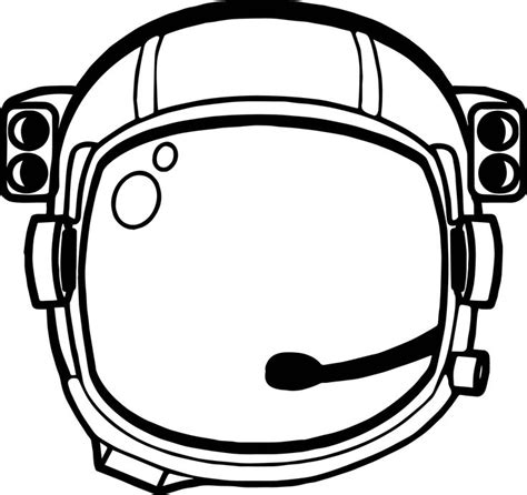 nice astronaut helmet coloring page space crafts  kids space