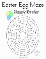 Easter Maze Coloring Egg Pages Twistynoodle Noodle Worksheets Eggs Favorites Login Add Choose Board sketch template