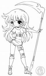 Chibi Coloring Yampuff Pages Girls Deviantart Cute Chibis Printable Drawings Lineart Food Female Body Girl Stuff Kuriko Sheets Britney Spears sketch template