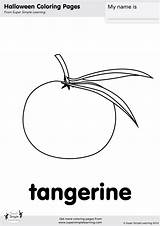 Tangerine Coloring sketch template