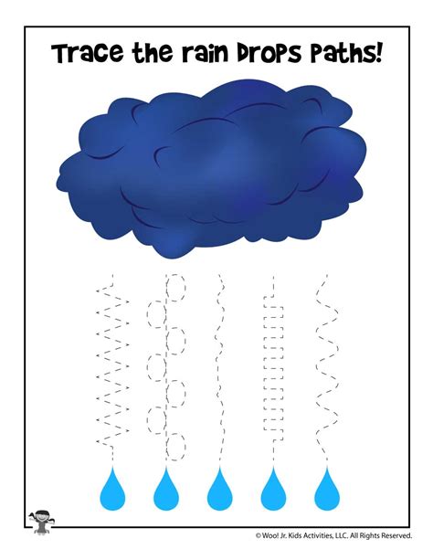 seasons activities rain drop tracing woo jr kids activities