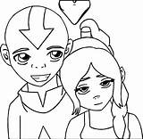 Coloring Aang Pages Avatar Cartoon Wecoloringpage Tylee Commission sketch template