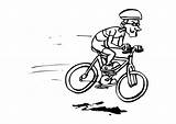 Fahrrad Fahren Malvorlage Ausmalbilder sketch template