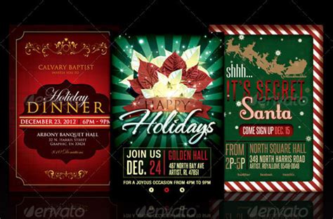 holiday flyer templates word psd vector eps png