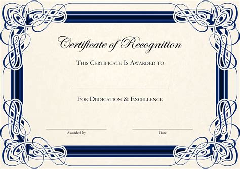 certificate  completion template  printable  printable