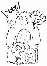 Monsters Tulamama Colouring sketch template