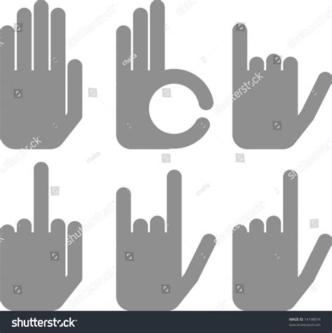vector hand signs  shutterstock