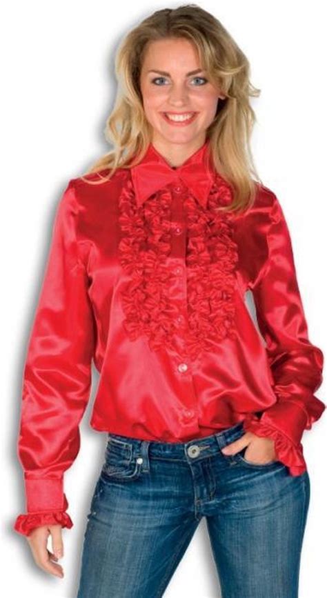 bolcom rouches blouse rood dames