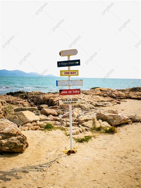 간판 해변 풍경 사진 지시자 해안 경치 Png 일러스트 및 이미지 에 대한 무료 다운로드 Pngtree