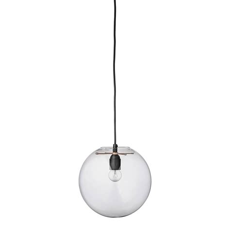 bloomingville hanglamp glazen bol clear  cm glass ball modern interior lighting design