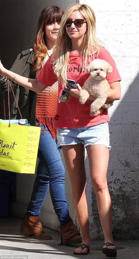 Ashley Tisdale Parades Her Toned And Tanned Legs In Daisy Dukes As She