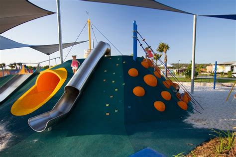 Commercial Playground Design Blue Park Bells Reach Urban Play