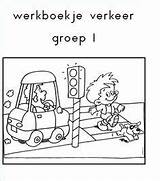 Groep Werkboekje Verkeer Kleuters Bord Knutselen Vervoer sketch template