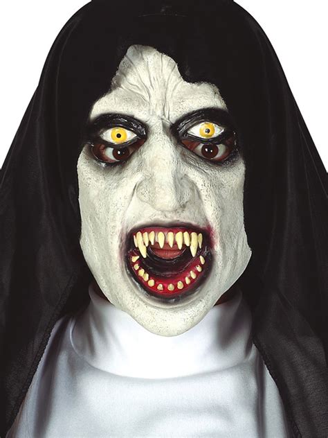 Ladies Scary Nun Costume Mask Adult Horror Religious