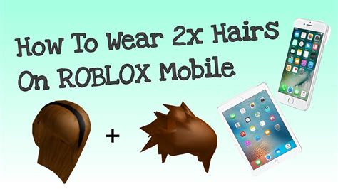 mobile tutorial   wear  hairs  roblox mobile easy  simple