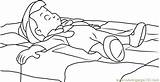 Sleeping Pinocchio Coloring Coloringpages101 Pages Color sketch template