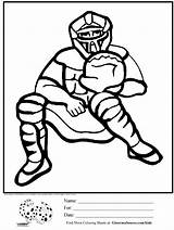 Coloring Pages Baseball Catcher Printable Player Boys Reds Name Ball Cincinnati Amelia Color Kids Tag Sheets Bedelia Book Ruth Babe sketch template