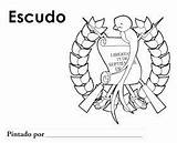 Guatemala Colorear Escudo Simbolos Patrios Blogcolorear sketch template