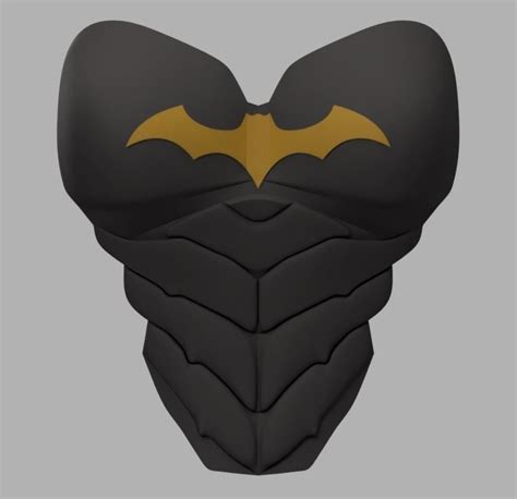 batgirl chest armor 3d model 3d printable cgtrader