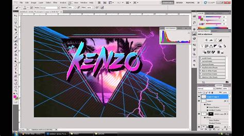 Kenzo Art 80 S Miami Style [photoshop Speed Art] Youtube